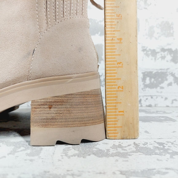 New Dolce Vita Martey H2O Taupe Suede Boots A633 - Picture 2 of 12